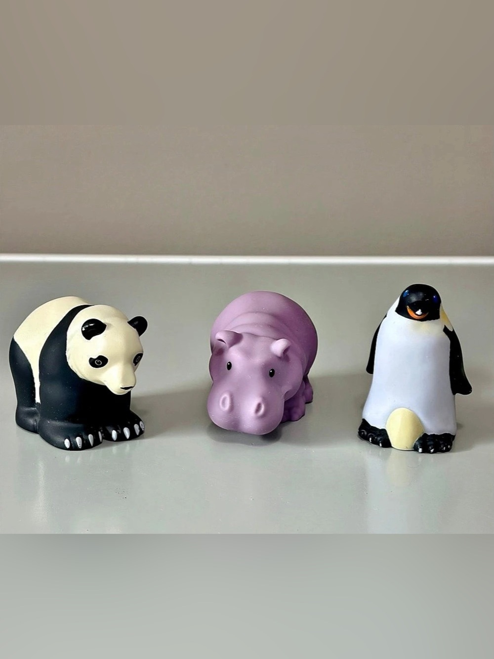 2011 Fisher-Price Little People “Zoo Talkers”Panda Bear/Hippo/Penguin- Lot of 3